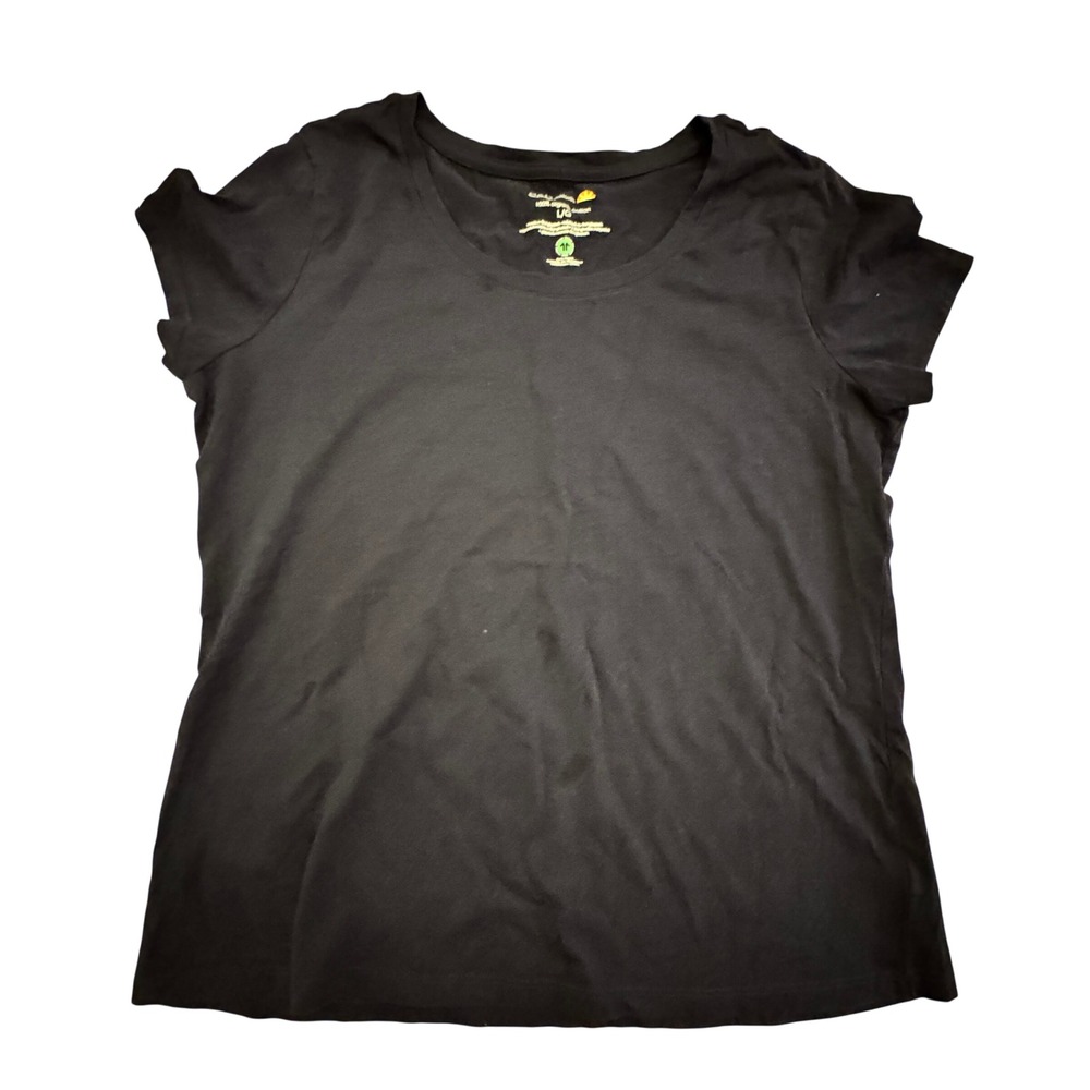 C&C California Organic Cotton Tee Women Large Navy Blue Basic Capsule Wardrobe